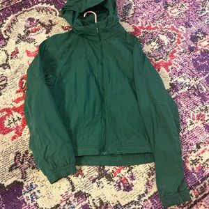 lululemon forest green rain jacket